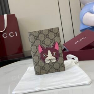 Passport Case GG Monogram Coated Fabric