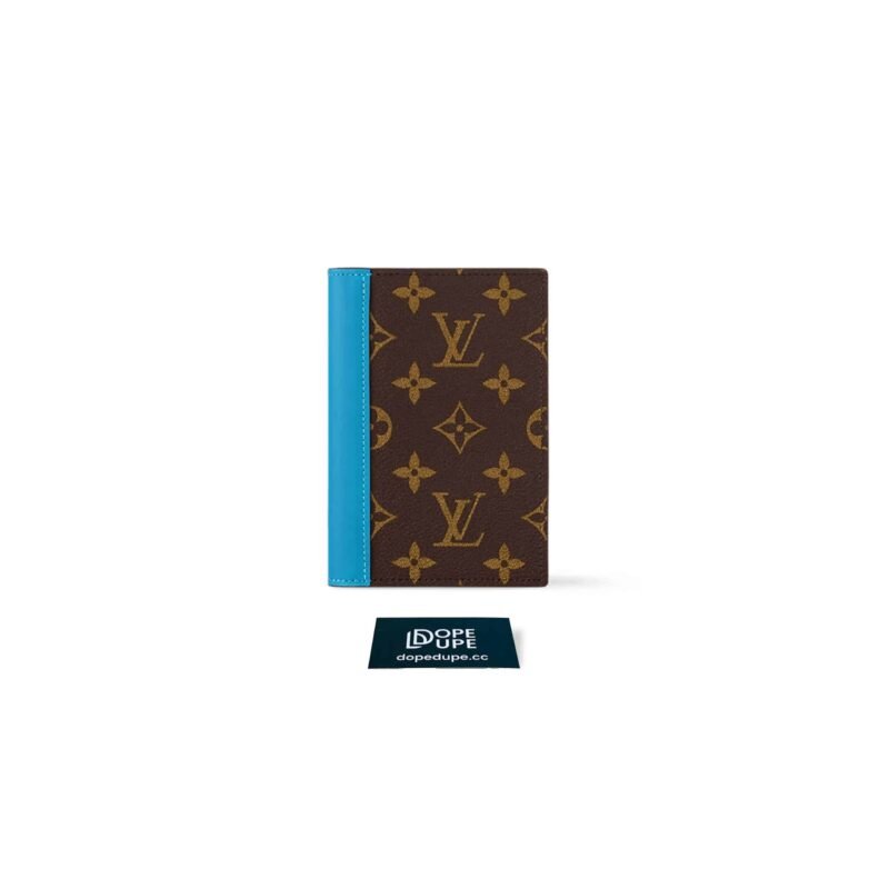 Passport Cover Monogram Macassar - Gaston Blue (1)