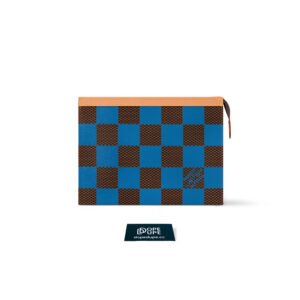 Pochette Voyage Damier Pop Canvas - Blue