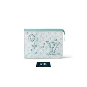 Pochette Voyage MM Monogram Aquagarden Canvas - Crystal Blue