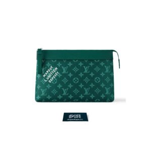 Pochette Voyage Souple Monogram Heritage Canvas - Green