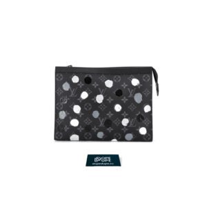 Pochette Voyage x YK Monogram Eclipse Canvas Dots - Black White
