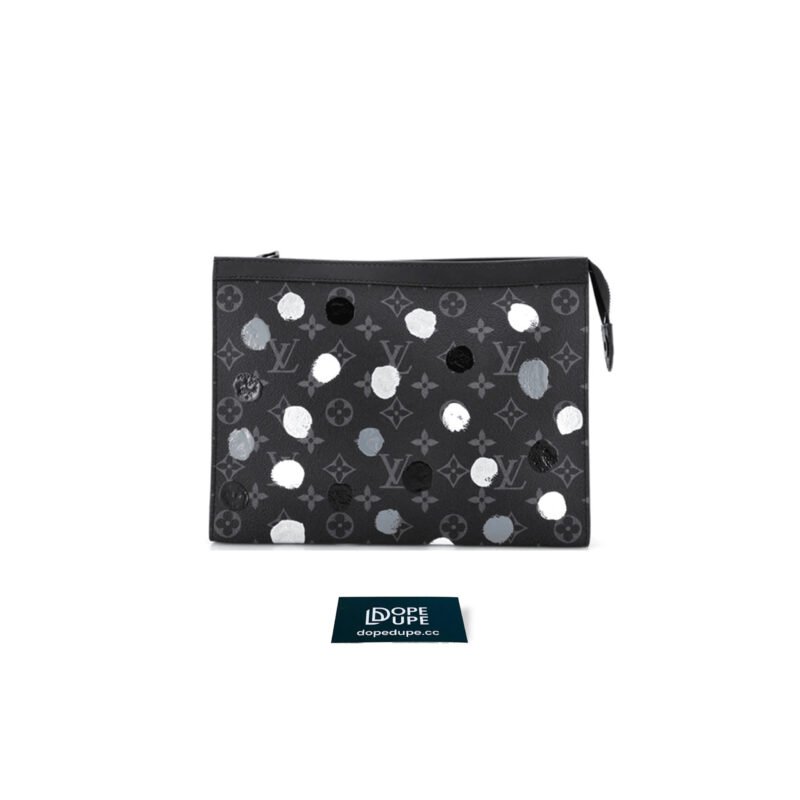 Pochette Voyage x YK Monogram Eclipse Canvas Dots - Black White (1)