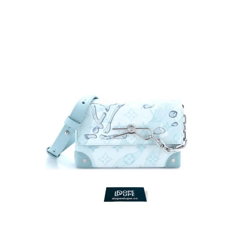 Streamer Wearable Wallet Aquagarden Monogram Canvas - Blue (1)