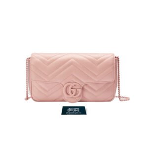 Super Mini Bag GG Marmont Matelasse Chevron Leather