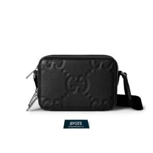 Super Mini Jumbo GG Bag  Leather - Black
