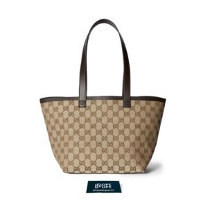 Totissima Small Tote Bag GG Canvas and Leather