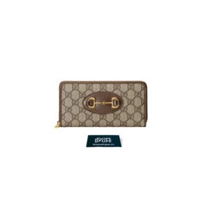 Zip Around Wallet Horsebit 1955 GG Supreme Canvas
