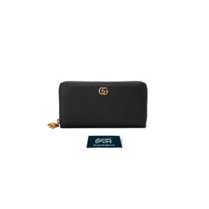 Zip Around Wallet with Bamboo GG Marmont