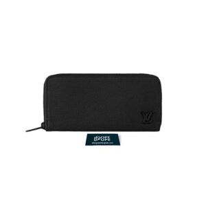 Zippy Wallet Aerogram Cowhide - Black