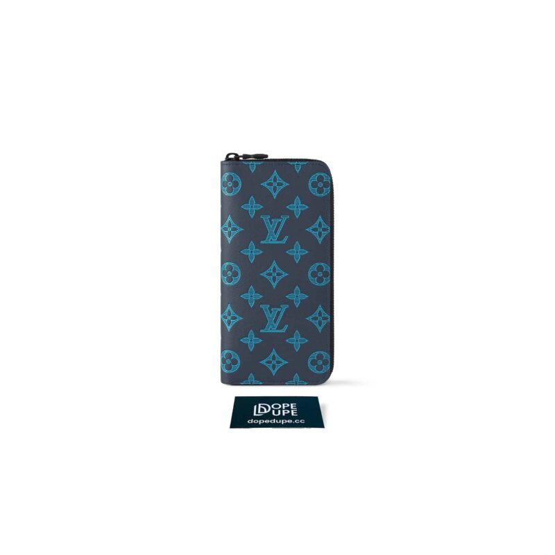 Zippy Wallet Vertical Monogram Shadow Calfskin - Navy River Blue (1)