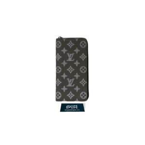 Zippy Wallet Vertical Monogram Shadow Calfskin - Olive Green