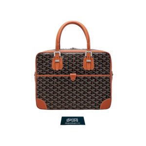 Ambassade PM Document Case Goyardine Canvas and Calfskin