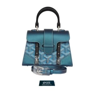 Saigon Structure Mini Bag with Black Wooden Top Handle