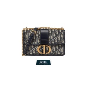 30 Montaigne Chain Bag Oblique Jacquard - Blue