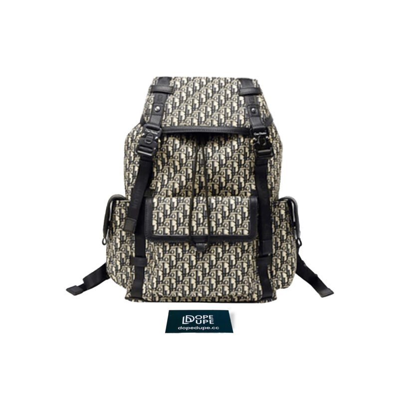 Large Hit The Road Backpack Oblique Jacquarrd - Blue