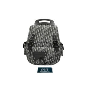 Maxi Gallop Backpack Oblique Jacquard - Beige Black