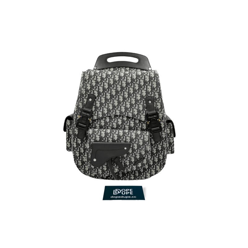 Maxi Gallop Backpack Oblique Jacquard - Beige Black