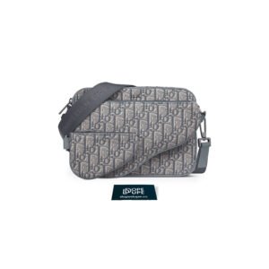 Saddle Messenger Bag Oblique Jacquard - Deep Gray