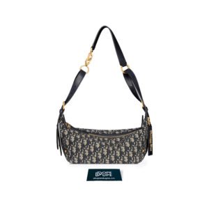 Small D-Journey Bag Oblique Jacquard - Blue