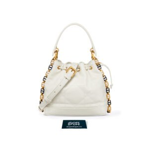 Small Jolie Bucket Bag Macrocannage Lambskin and Calfskin