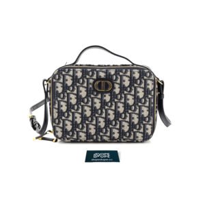 30 Montaigne Convertible Top Handle Box Bag Oblique Jacquard