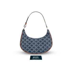 Ava Bag in Triomphe Denim -  Blue