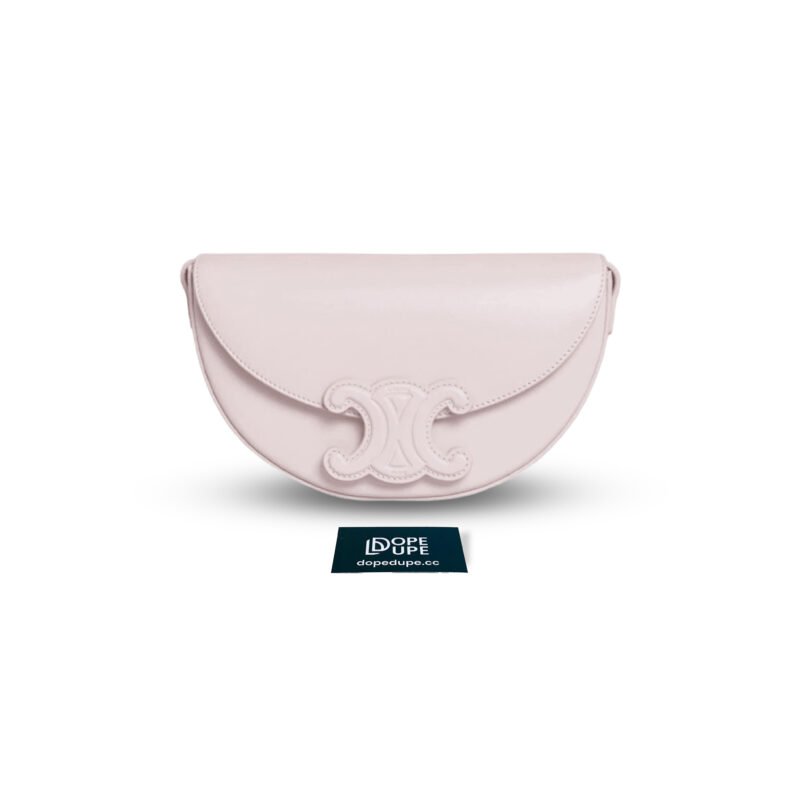 Besace Cuir Triomphe in Smooth Calfskin - Poudre (1)