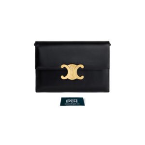 Clutch Soir in Shiny Calfskin - Black