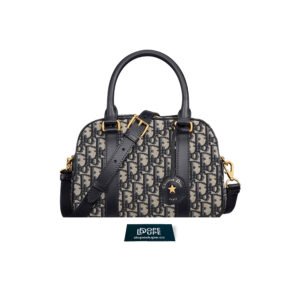 Medium D-Vibe Bowling Bag Oblique Jacquard - Blue