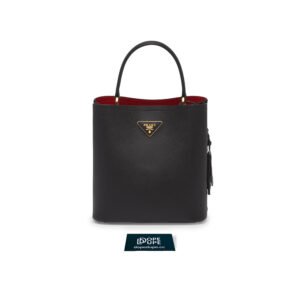 Medium Saffiano Leather Prada Panier Bag