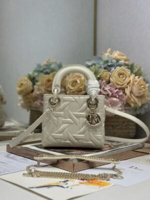 Mini Lady Bag Graphic Cannage Calfskin