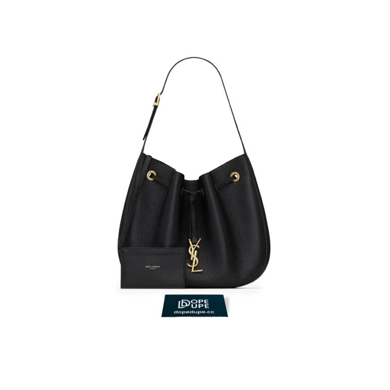 Paris VII Small Hobo in Grained Leather - Black (1)