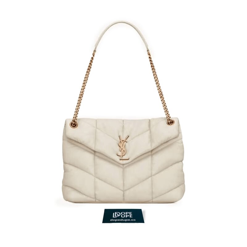 Puffer Medium in Nappa Leather - Blanc Vintage (GHW) (1)