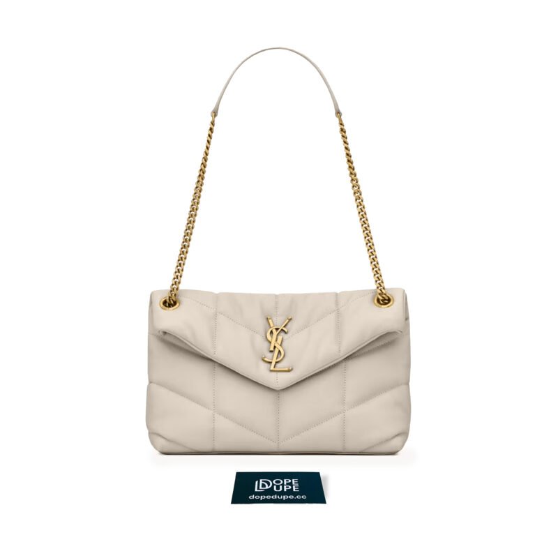 Puffer Small in Nappa Lambskin Leather - Blanc Vintage (GHW) (1)