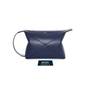 Puzzle Fold Wash Bag Shiny Calfskin