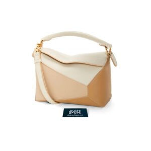 Small Puzzle Edge Bag Soft Grained Calfskin - Angora Dusty Beige