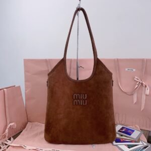 Ivy Suede Bag - Cocoa Brown
