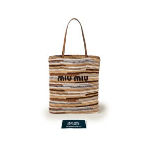 Medium Crocket Tote Bag Multicolor - Brown