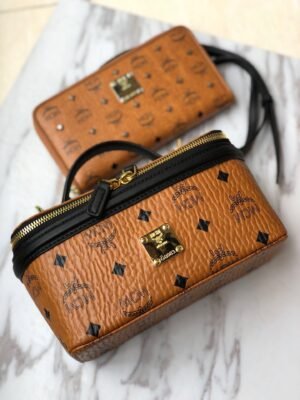 Rockstar Vanity Case in Visetos Black Satchel Bag