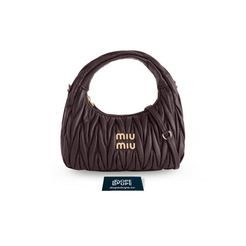 Small Wander Matelasse Nappa Leather Hobo Bag - Briarwood (1)