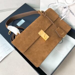 Soft Sound Large Suede Shoulder Bag - Cocoa Brown