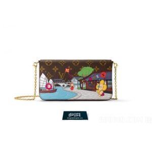 Felicie Pochette Vivienne Christmas Animation China Chengdu Monogram Canvas - Red