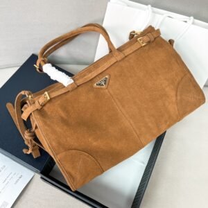 Bonnie Large Suede Handbag - Cinnamon