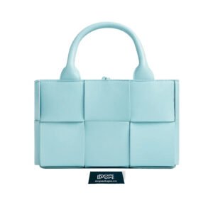 Candy Arco Tote Bag in Maxi Intrecciato Leather