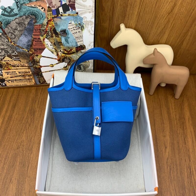 Picotin Lock 18 pocket bag - Blue Egee (1)