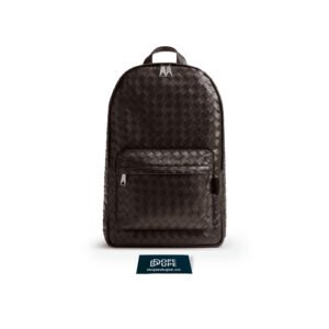 Small Backpack in soft Intrecciato Leather - Fondant