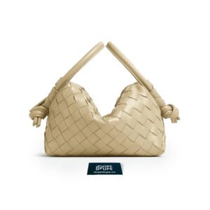 Small Top Handle Loop Intreccianto Leather