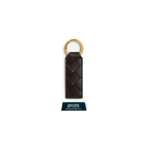 Tab Key Ring in Intrecciato Calf Leather
