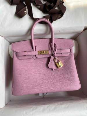 Birkin 25 clemence Leather Hanbag